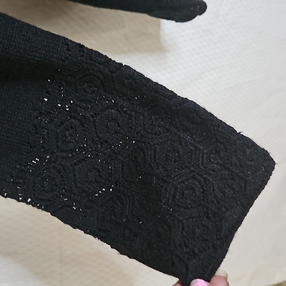 I.E. Open Belted  Long Sleeve Cardigan Sweater  Sz XL Black NWT - Picture 4 of 11